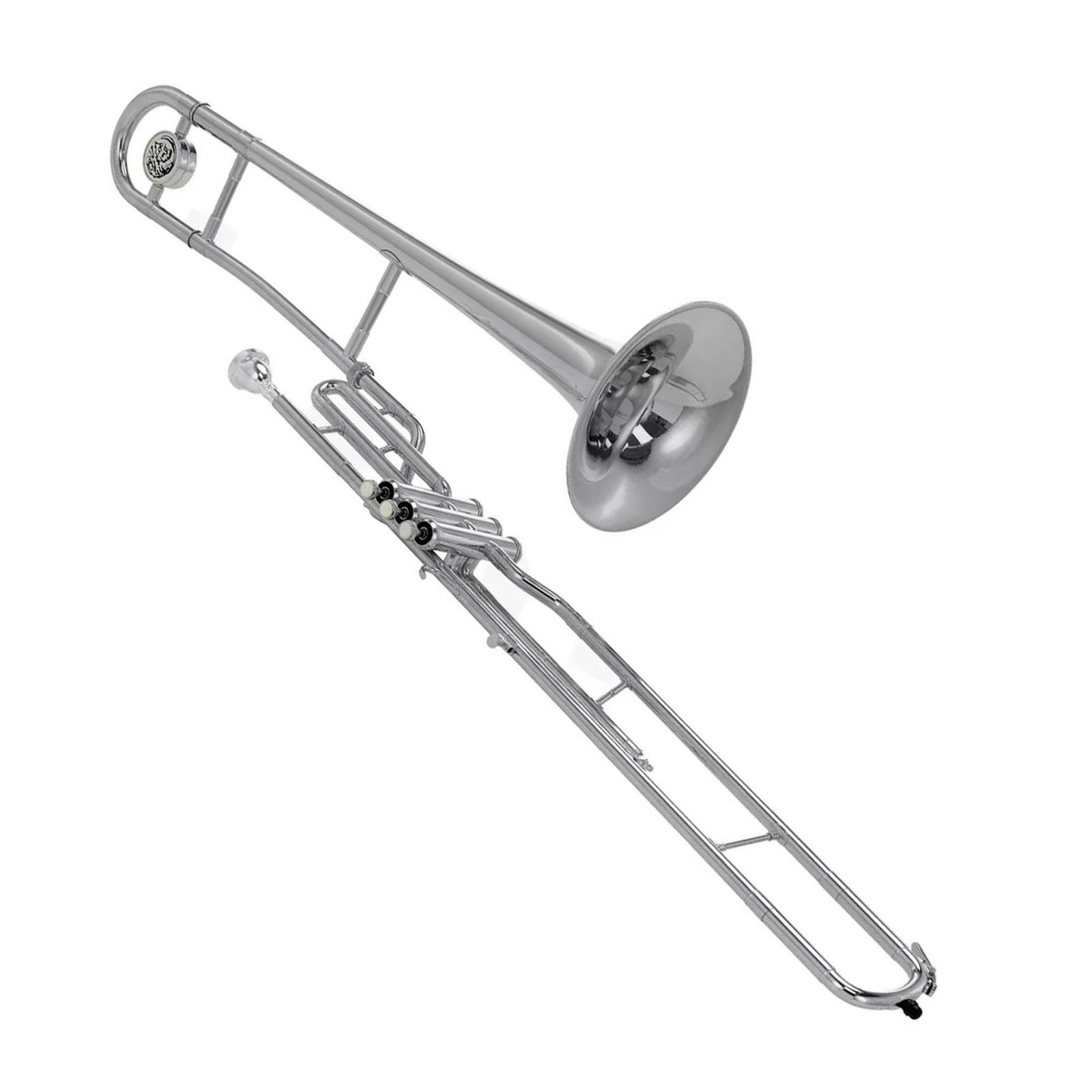 Trombón de Embolos en Do Niquelado