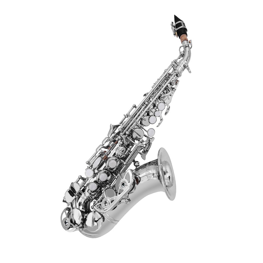 Saxofón Soprano Curvo Niquelado